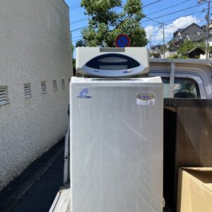 福岡県北九州市で壊れた洗濯機1点の不用品回収